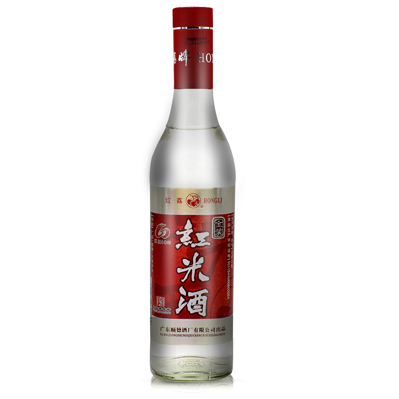 广东顺德酒厂红荔牌金装红米酒30度500ml*12瓶装粮食婚宴白酒 - 图0