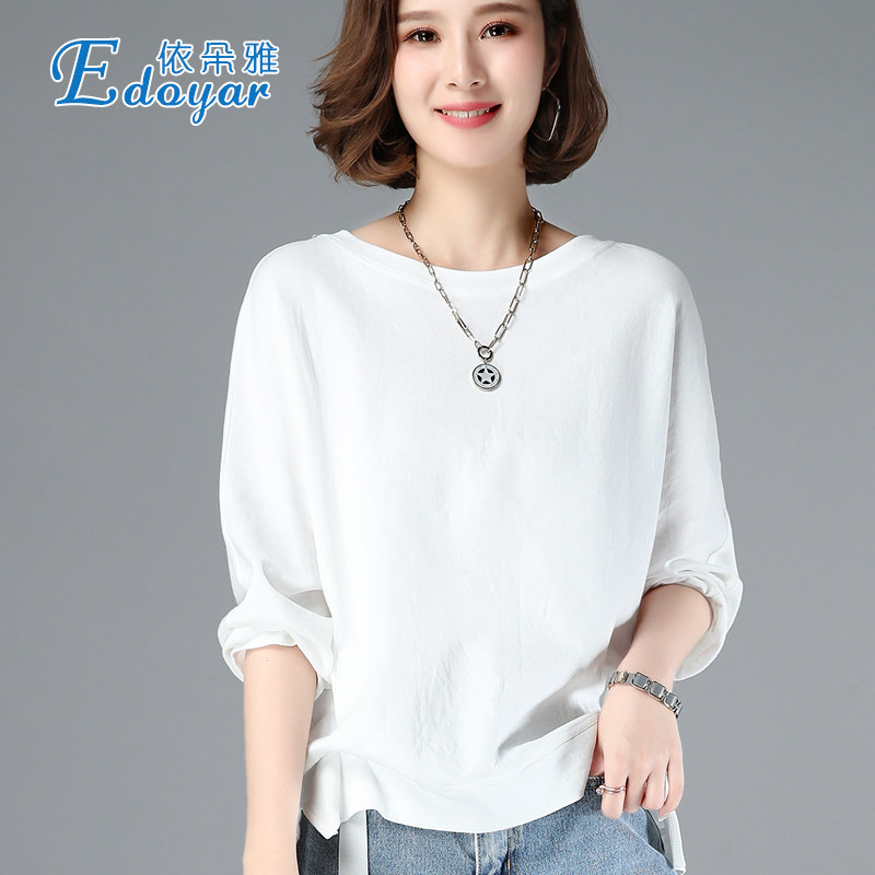 休闲上衣服2020新款秋装外穿打底衫 edoyar依朵雅T恤
