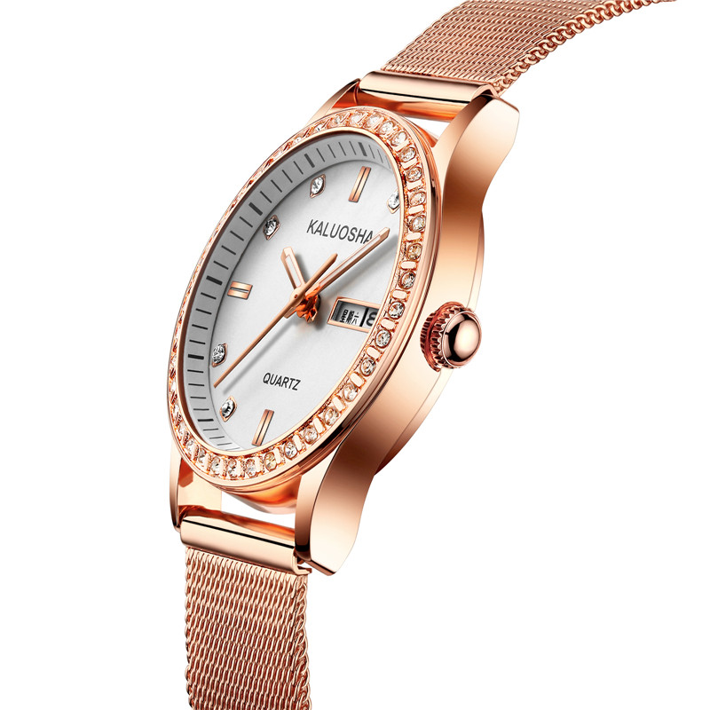 2020新款皮带女士石英学生韩版手表 卡罗莎国产腕表