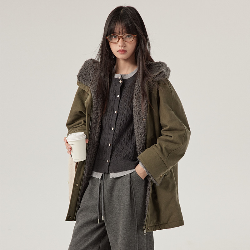 omont蛋挞家复古巴恩风工装派克服冬季加厚保暖休闲连帽棉服棉袄,淘宝优惠券,粉丝福利购,淘宝优惠卷