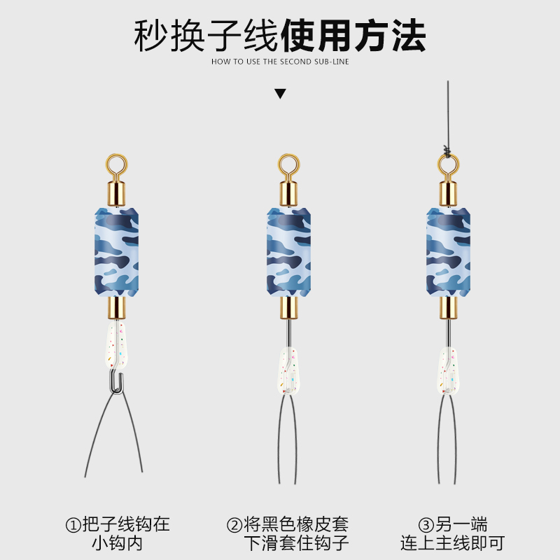 10枚极速克度铅刻度铅皮硅胶子线夹连接器大物快速铅坠渔具小配件-图2