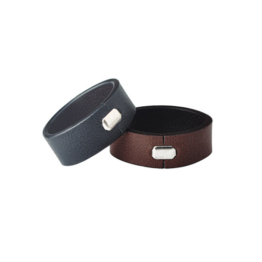 Genuine leather ferrule accessories meson men's tail ring buckle