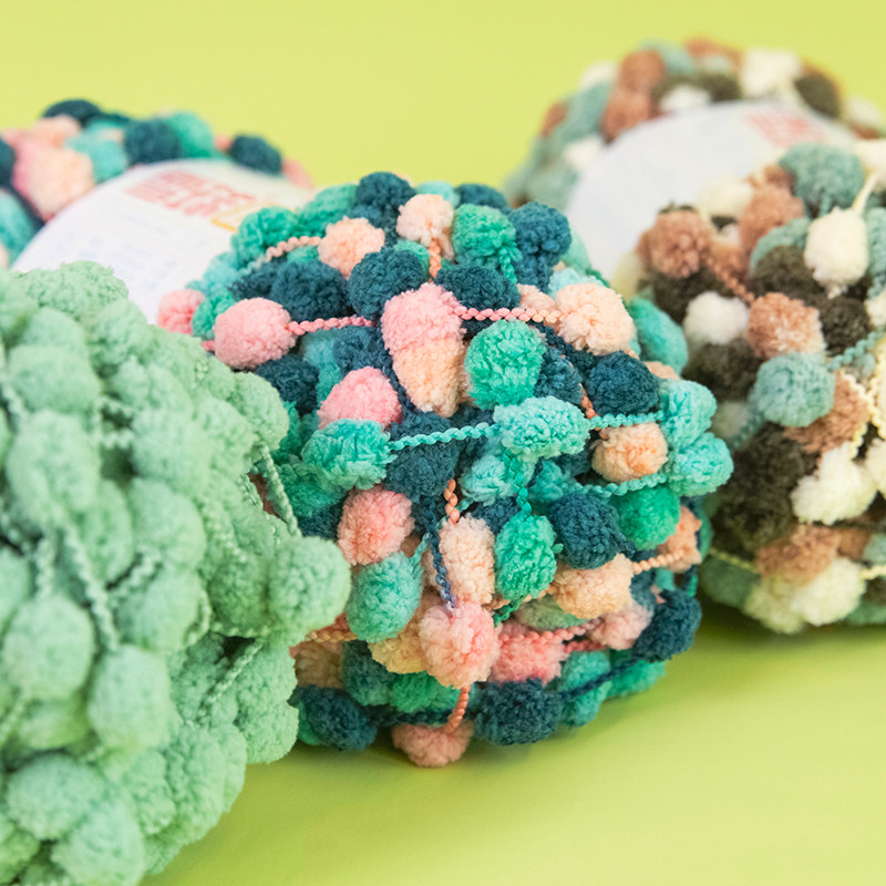 雪球粒毛线小号球球线团编织地坐垫沙发盖空调毯diy手工钩材料包,淘宝优惠券,粉丝福利购,淘宝优惠卷