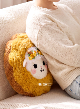 雪球秋月小羊抱枕材料包