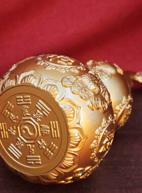 黄铜龙头貔貅招财葫芦铜葫芦铜摆件家居客厅玄关办公室摆设工艺品