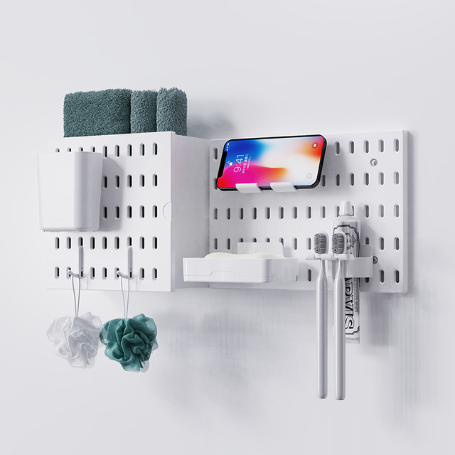 Shower room bathroom sink wall rack