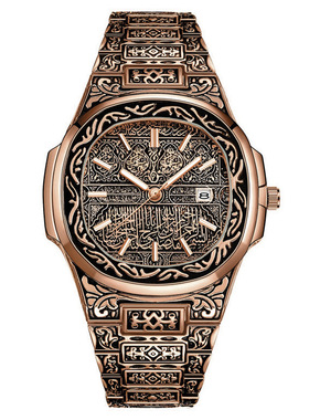 复古朋克风男士仿真手表装饰模型