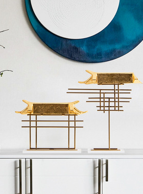 中国古代凉亭仿古建筑园林模型