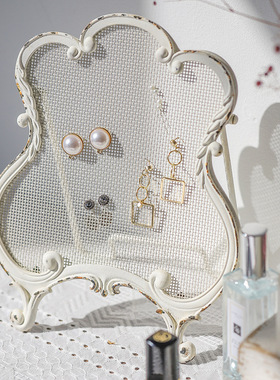 美式轻奢皇冠网格首饰收纳架挂架