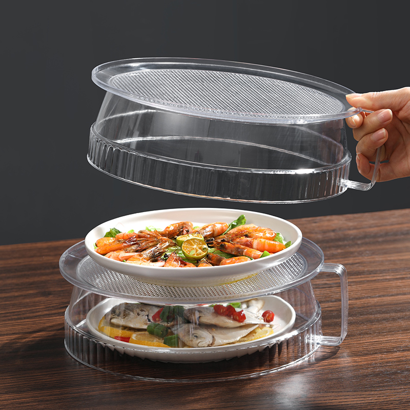 冰箱多层收纳盒厨房神器餐桌罩饭菜罩盖防尘保温遮剩菜食物收纳架 - 图2