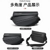 One-shoulder crossbody bag men's large capacity magnetic buckle backpack