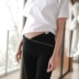 Phụ nữ mang thai V-leg legging chéo mùa xuân phần mỏng Modal cho bà bầu chín quần 2019 mới mặc quần - Phụ nữ mang thai quần / quần bụng Phụ nữ mang thai quần / quần bụng