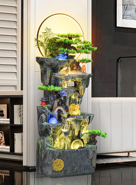 颐铭源流水摆件循环水雾化加湿