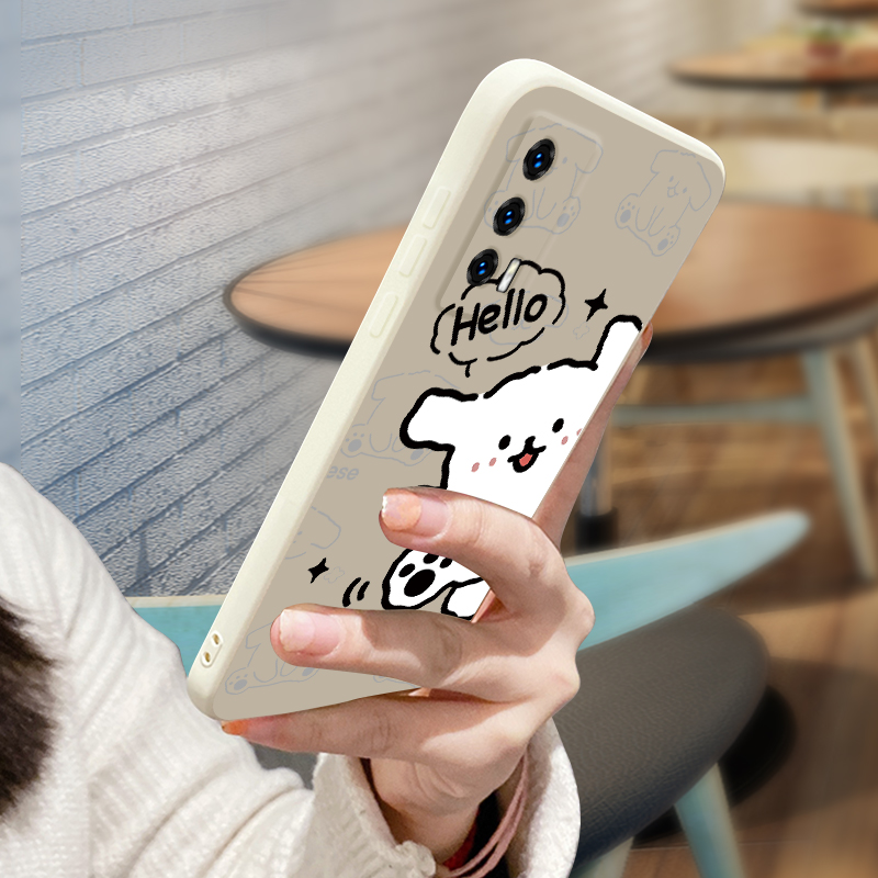 适用vivo iqooneo5手机壳5s新款5se液态硅胶保护套活力版iq00neo3镜头全包neo855防摔软壳女生卡通可爱hello - 图2