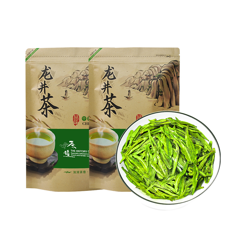 禾安堂旗舰店【买一斤送半斤】禾安堂绿茶茶叶龙井新茶春茶雨前散装共750g0