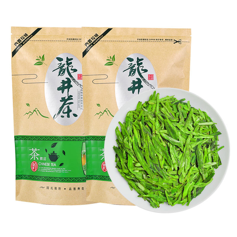 禾安堂旗舰店【买一斤送半斤】禾安堂绿茶茶叶新茶龙井雨前春茶散装共750g0