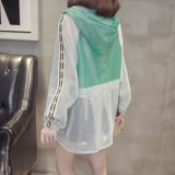 Длинная одежда для защиты от солнца, летняя одежда, дышащий лонгслив, куртка, средней длины, коллекция 2023, оверсайз