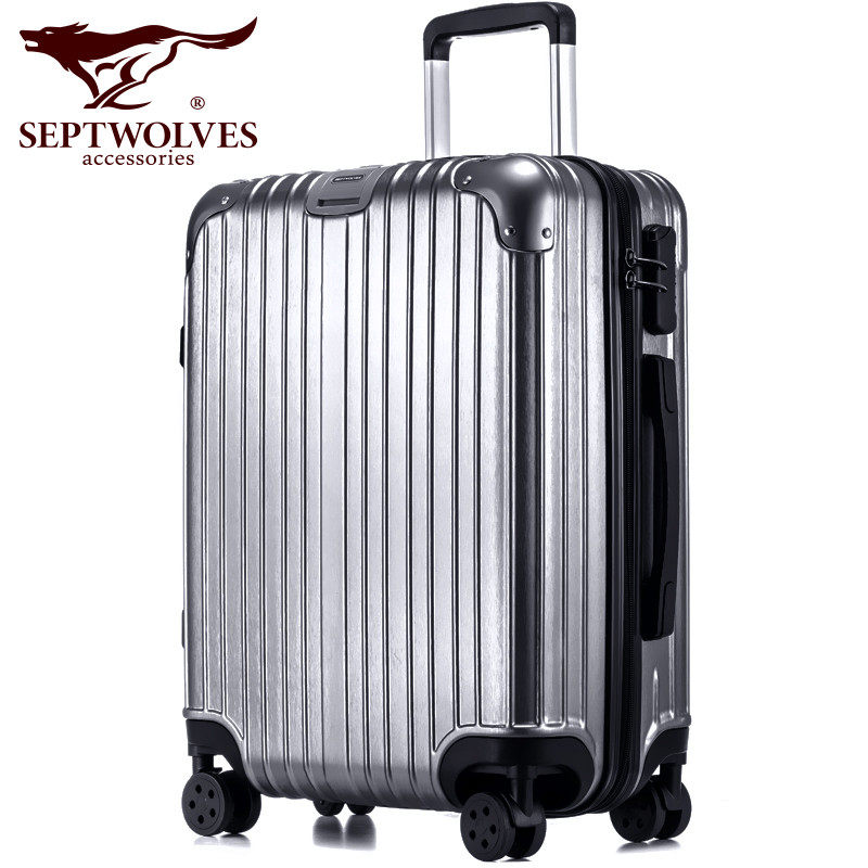 七匹狼男官方旗舰店旅行箱包拉杆箱 septwolves赤古旅行箱