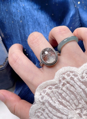 9.8更新【幽灵合集】幽灵戒指吊坠s925纯银异象水晶复古可调节