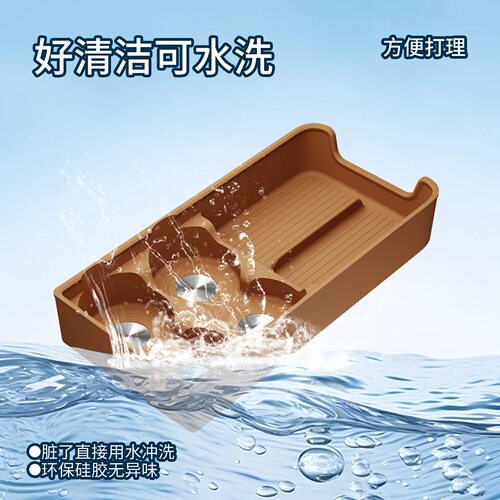 适用于极氪9X冰箱硅胶储物盒中控后排冰箱置物垫用品内饰配件专用 - 图2