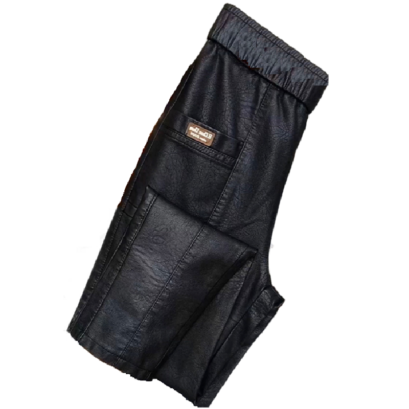 2025秋冬休闲显瘦百搭PU女裤加绒女皮裤不加绒抗风直筒束脚黑裤,淘宝优惠券,粉丝福利购,淘宝优惠卷