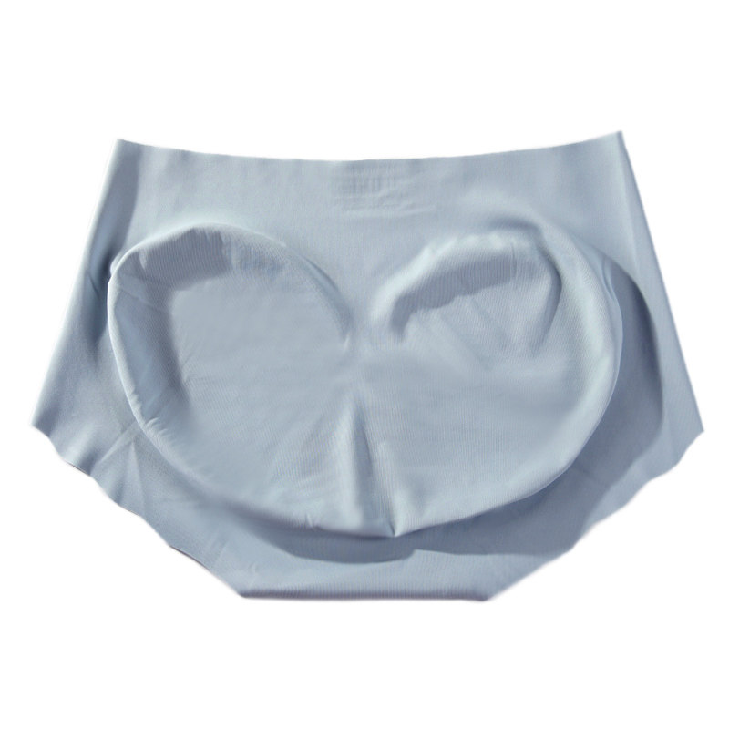 蜜桃臀~舒适冰丝内裤女性感一片式无痕中高腰包臀蚕丝底裆三角裤,淘宝优惠券,粉丝福利购,淘宝优惠卷