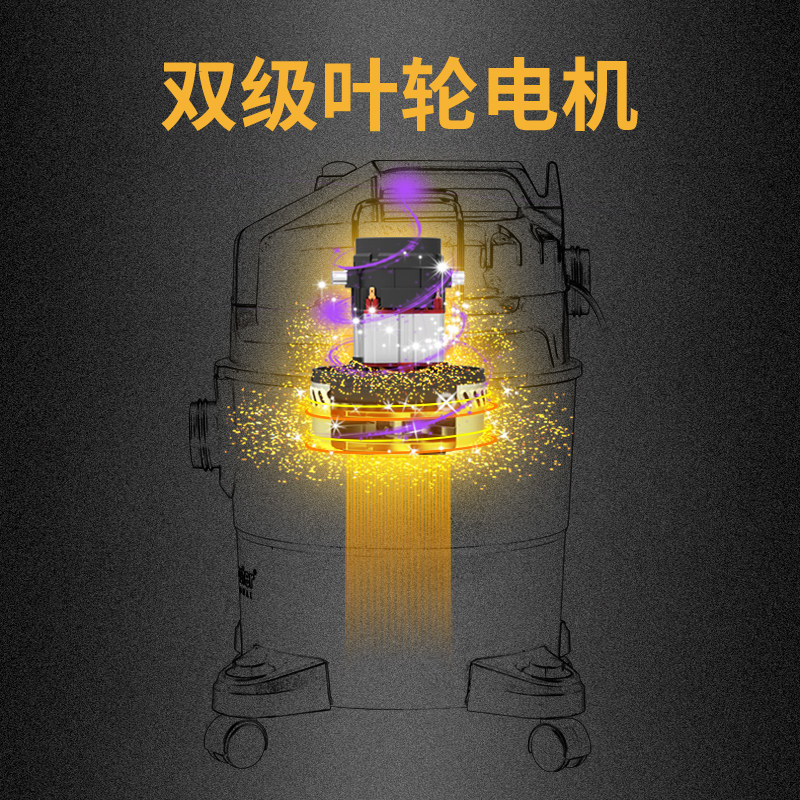 vacmaster吸尘器家用吸拖一体商用强力大功率干湿吹大吸力桶式机