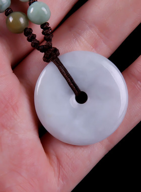 翡翠色平安扣吊坠挂件平安扣项链坠子款包邮