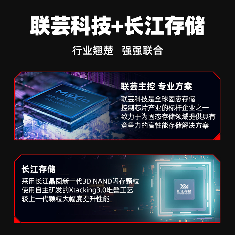 金胜维m2固态硬盘nvme 1T 2tb PCIe4.0台式机笔记本2280SSD - 图0