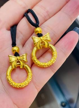 蝴蝶结沙金吊坠在逃公主