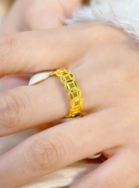 新中式新款有钱花仿真黄