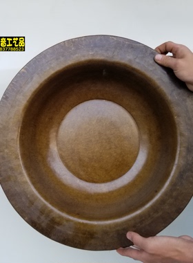 黄铜加厚特大号结婚双喜老铜盆手工黄铜盆水脸盆洗脚盆家用盆火盆