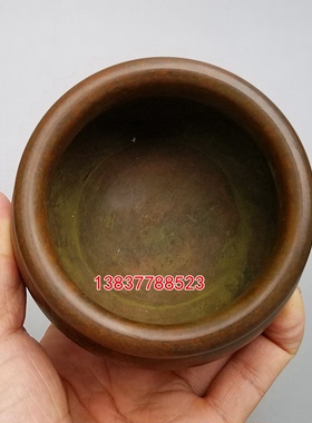 铜寺庙仿古风线香炉工艺品