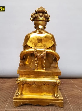 纯铜碧霞元君像泰山圣母