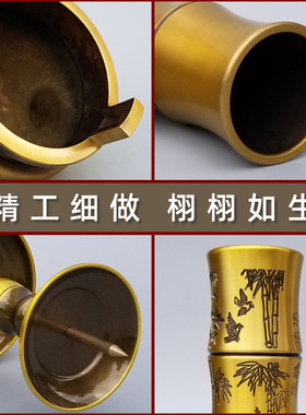 黄铜五供家用香炉烛台香筒套装