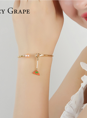 小众风网红清新雏菊好运珍珠手镯