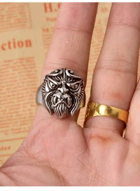 复古男士紧箍咒戒指