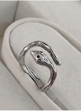 眼镜蛇韩版时尚风通用开口戒指