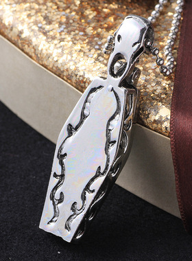 欧美夸张钛钢十字架复古男士吊坠