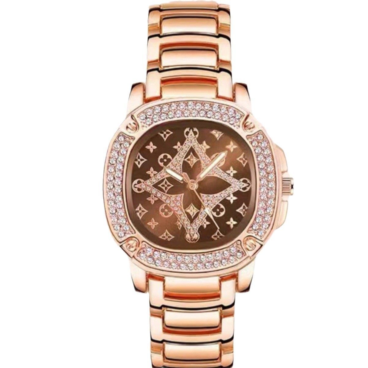 灵感复古镶钻小方表防水女士手表轻奢闪耀装饰学生礼物知性石英表,淘宝优惠券,粉丝福利购,淘宝优惠卷