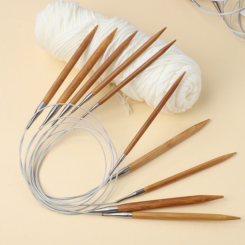 竹钢环形针毛线针手工编织工具全套织毛衣围脖袖子循环粗棒针直针,淘宝优惠券,粉丝福利购,淘宝优惠卷