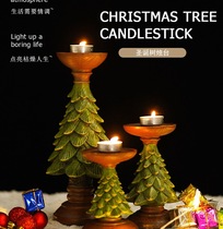 Retro Ins Wind Christmas Tree Wax Candlelit Candleface Eu Style Pendulum Festive Atmosphere Senguan Christmas Home Ornaments