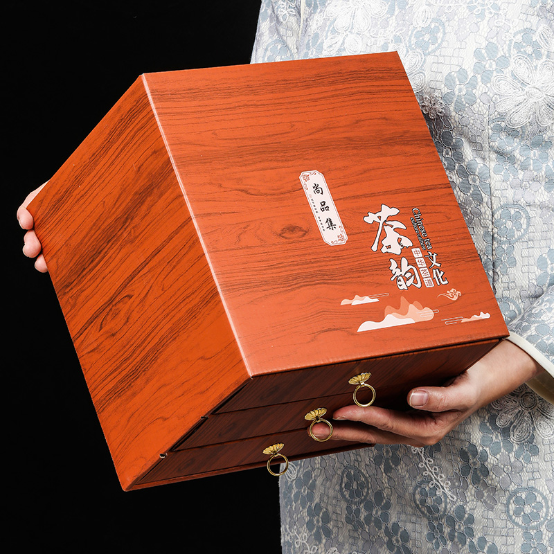 阅客旗舰店红茶叶金骏眉铁观音大红袍组合礼盒装 浓香新茶年货送礼36罐2
