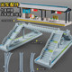 Orbital high-speed rail toy train extra-long 1380CM high-speed train subway high-speed rail Harmony track model boy toy