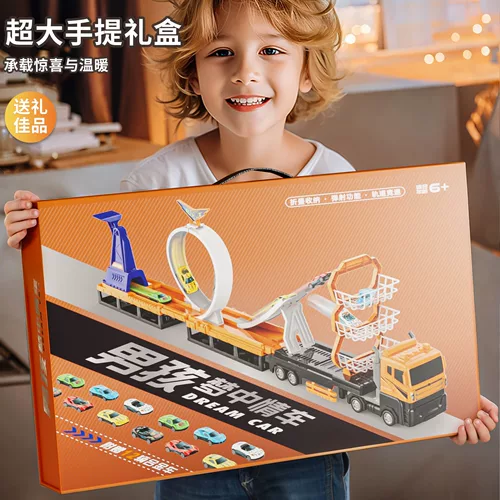 Трансформер, метро, игрушечная машина, грузовик, гоночный автомобиль, транспорт для мальчиков, большие американские горки