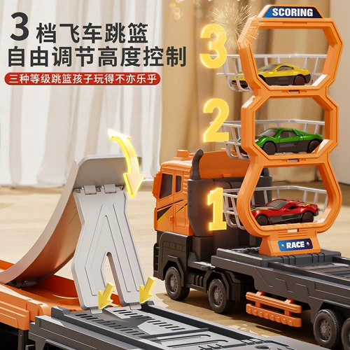 Трансформер, метро, игрушечная машина, грузовик, гоночный автомобиль, транспорт для мальчиков, большие американские горки
