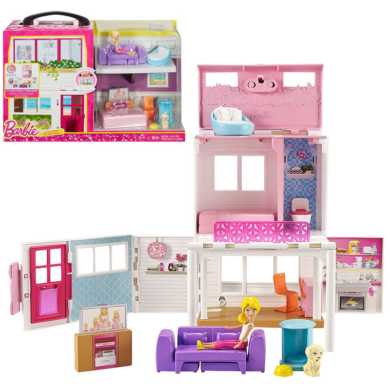 barbie迷你小娃娃甜甜屋女孩玩具 铭溢母婴娃娃/配件
