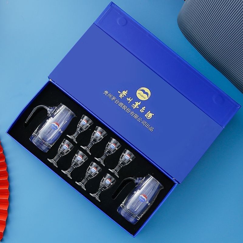 玻璃白酒杯分酒器酒具套装礼盒10ml小酒杯子小号高脚杯烈酒杯商用,淘宝优惠券,粉丝福利购,淘宝优惠卷