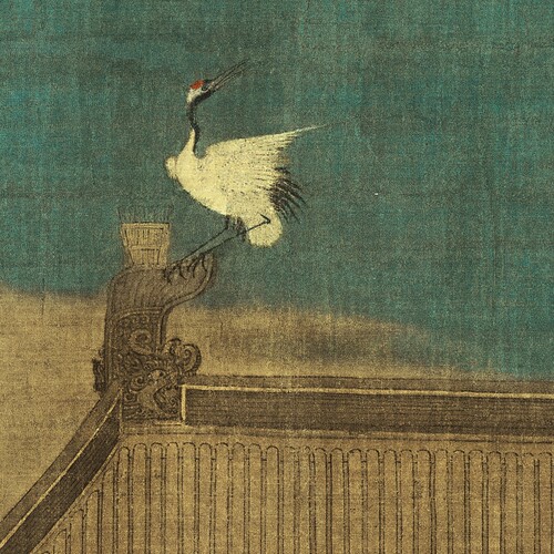 赵佶《瑞鹤图》花鸟宋徽宗真迹高仿复制中国画装饰画挂画艺术微喷_虎窝淘