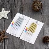 Crystal Tride Candle День рождения свеча цифровые свечи теплые романтические золотые серебристые дни рождения выпечка